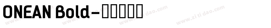 ONEAN Bold字体转换
